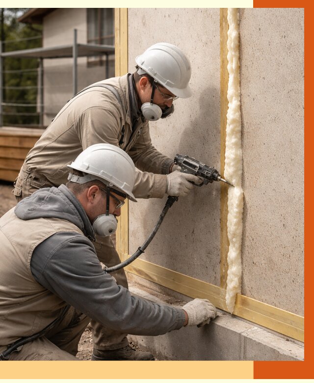 Утепление сип панелей ППУ в Обнинске от 4872 руб. под ключ | ТепломастерБнн