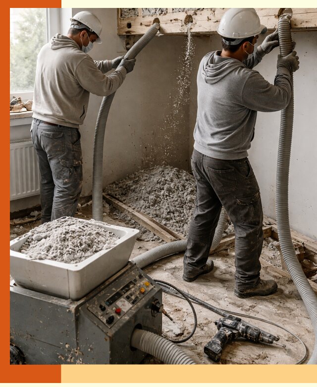 Заполнение пустот перекрытий пеной и наполнителями в Обнинске