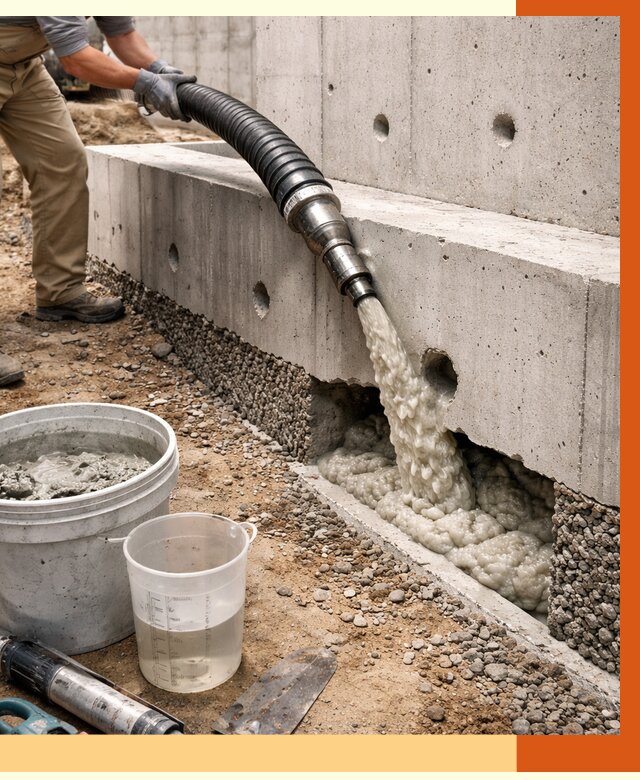 Заполнение полостей фундамента в Обнинске от 6902 руб. под ключ | ТепломастерБнн