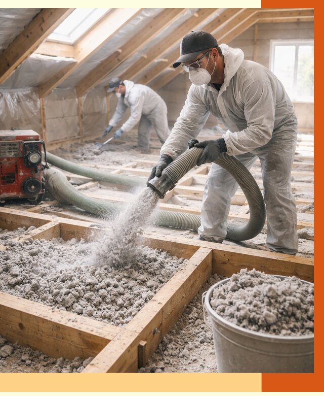 Утепление эковатой в Обнинске от 2994 руб./м2 — монтаж и задувка | ТепломастерБнн