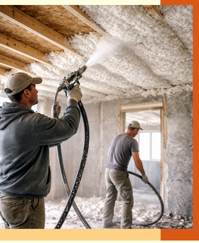 Утепление пеноизолом в Обнинске от 1624 руб./м2 под ключ | ТепломастерБнн