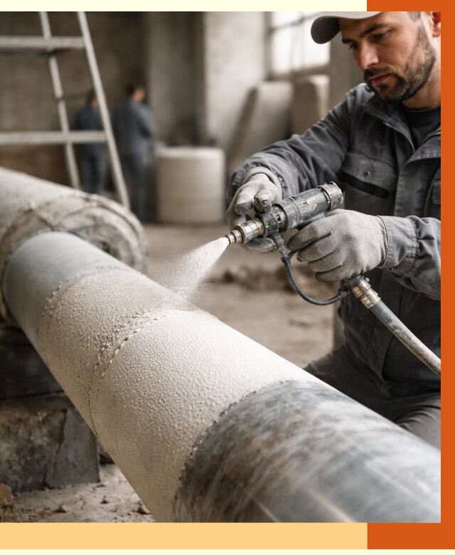 Утепление труб жидкой теплоизоляцией в Обнинске от 7613 руб. под ключ | ТепломастерБнн