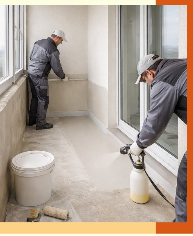 Утепление балкона жидкой теплоизоляцией в Обнинске от 5836 руб./м2 | ТепломастерБнн