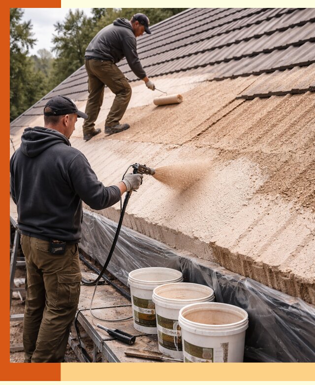 Утепление кровли жидкой пробкой в Обнинске для домов и зданий