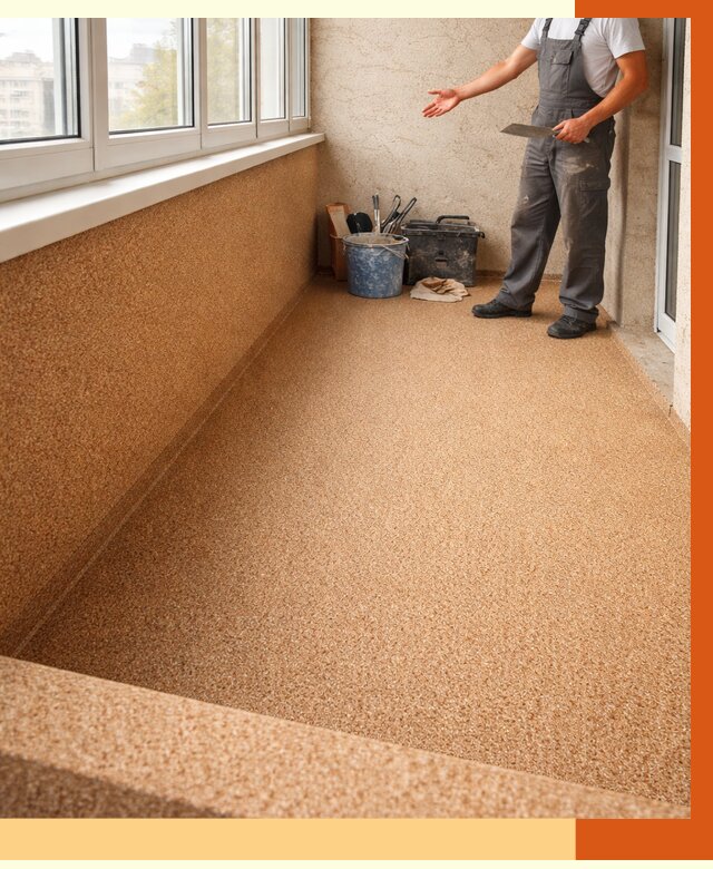 Утепление балкона жидкой пробкой в Обнинске от 3705 руб/м² под ключ | ТепломастерБнн