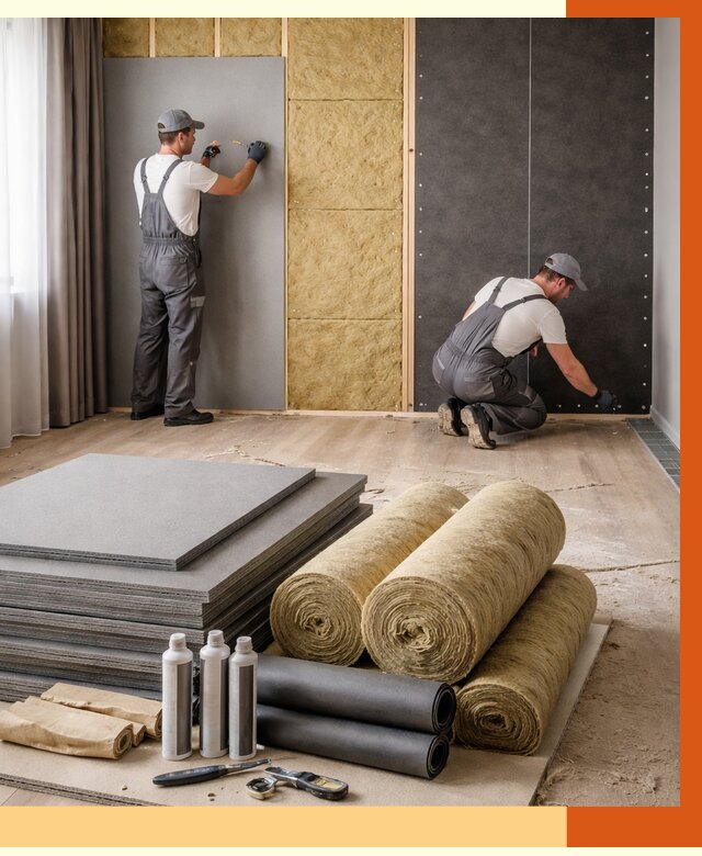 Шумоизоляция дома в Обнинске от 4568 руб/м2 — комплексная звукоизоляция под ключ | ТепломастерБнн