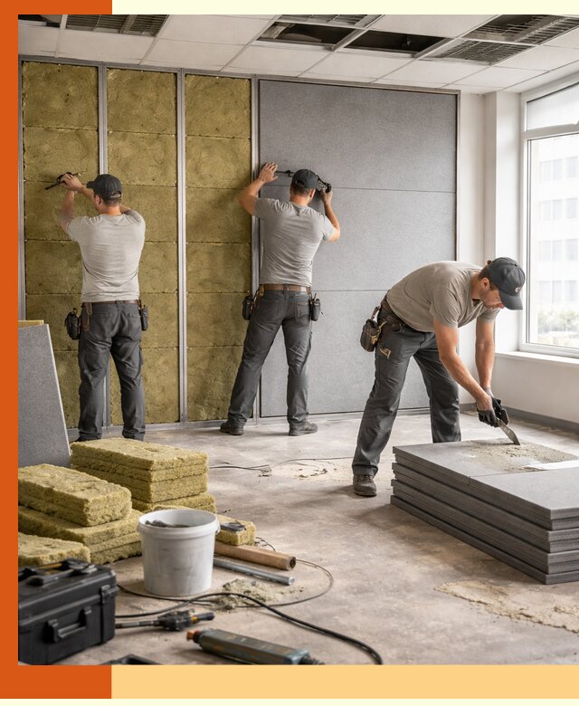 Профессиональная шумоизоляция офисов в Обнинске для комфорта сотрудников