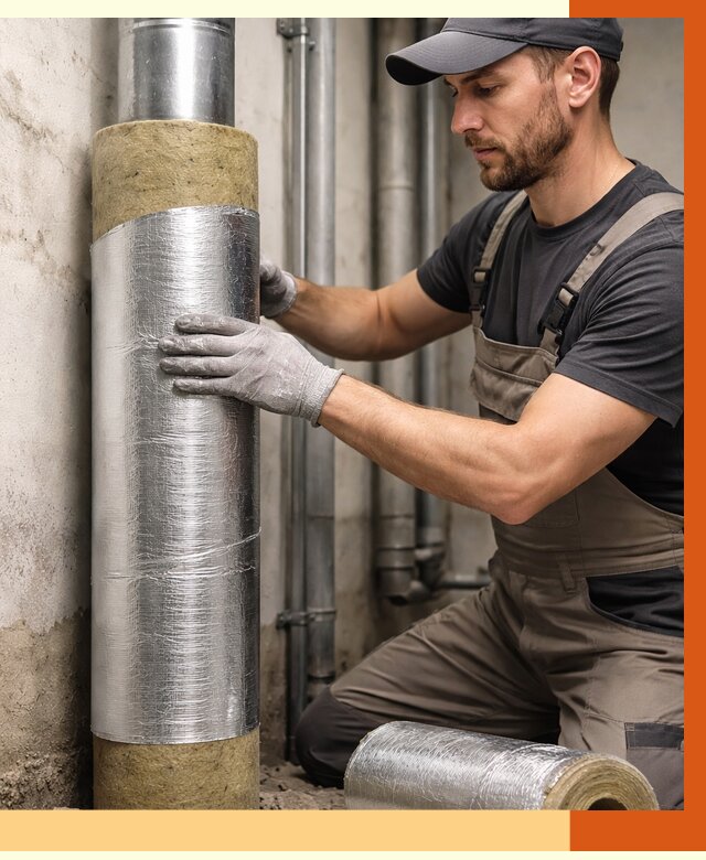 Шумоизоляция труб в Обнинске от 1218 руб. — шумоподавление и звукоизоляция труб | ТепломастерБнн