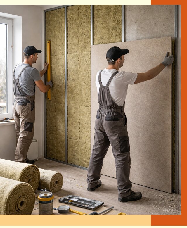 Шумоизоляция стен в Обнинске от 4568 руб/м2 — звукоизоляция стен под ключ | ТепломастерБнн