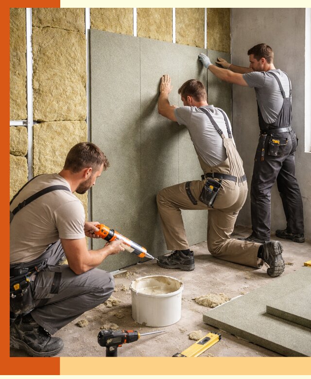 Профессиональная шумоизоляция стен в Обнинске для квартир и домов