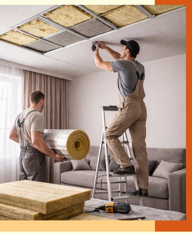 Шумоизоляция потолка в Обнинске от 2284 руб. под ключ | Профессионально — ТепломастерБнн