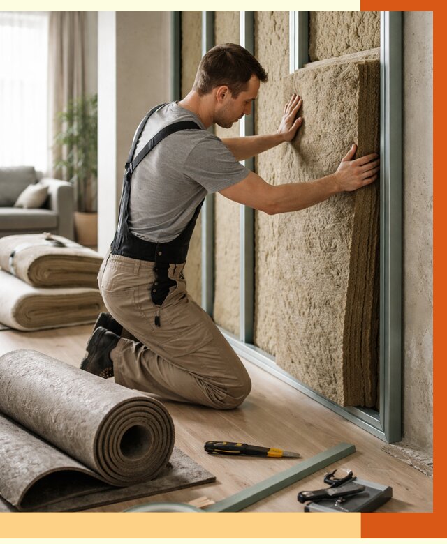 Шумоизоляция перегородок в Обнинске от 1675 руб. за м2 — ТепломастерБнн