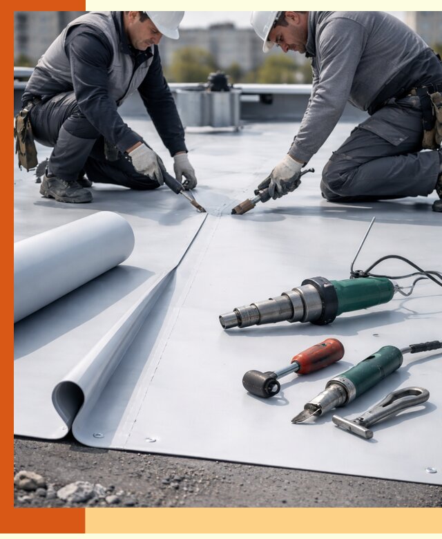 Гидроизоляция мембранной кровли в Обнинске: монтаж и ремонт быстро