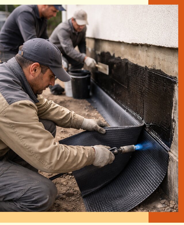 Гидроизоляция цоколя и отмостки в Обнинске от 8628 руб. — ТепломастерБнн