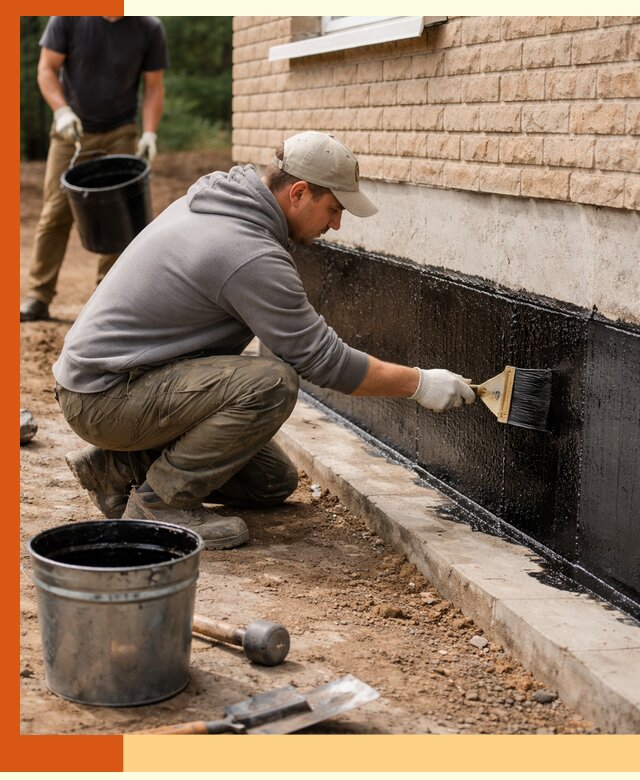 Гидроизоляция цоколя домов и зданий в Обнинске эффективными методами