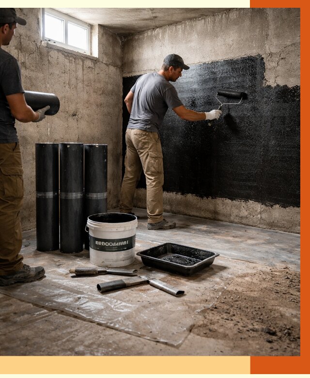 Гидроизоляция подвала в Обнинске от 3553 руб. под ключ | Профессионально — ТепломастерБнн