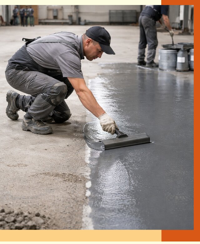 Гидроизоляция промышленного пола в Обнинске от 1218 руб./м2 — ТепломастерБнн специалисты под ключ