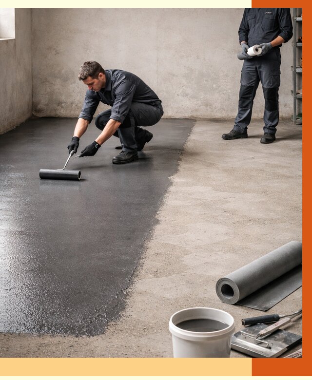 Гидроизоляция гаражного пола в Обнинске от 3553 руб./м² — ТепломастерБнн профессионально