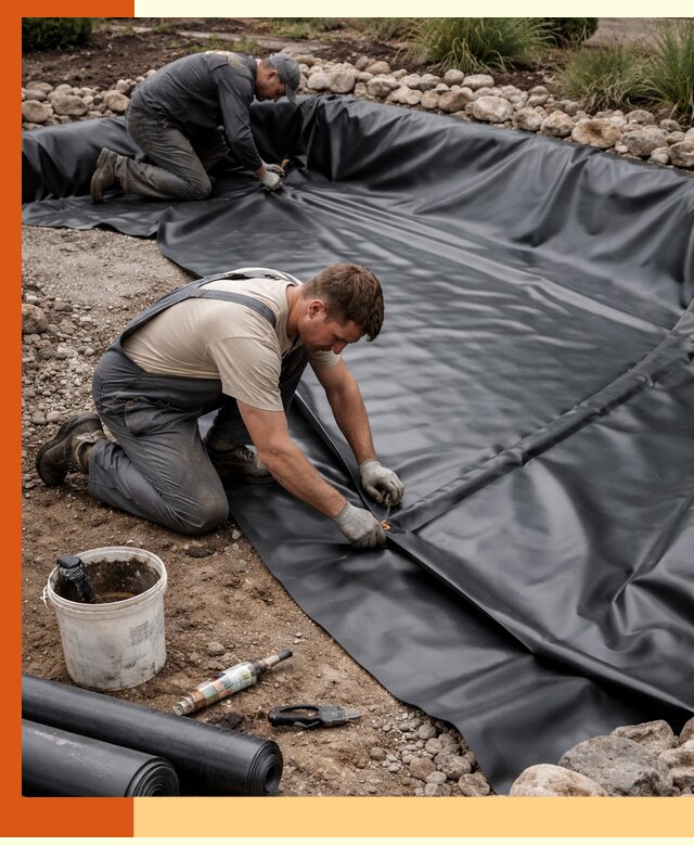 Гидроизоляция пруда в Обнинске: надежная защита и герметизация