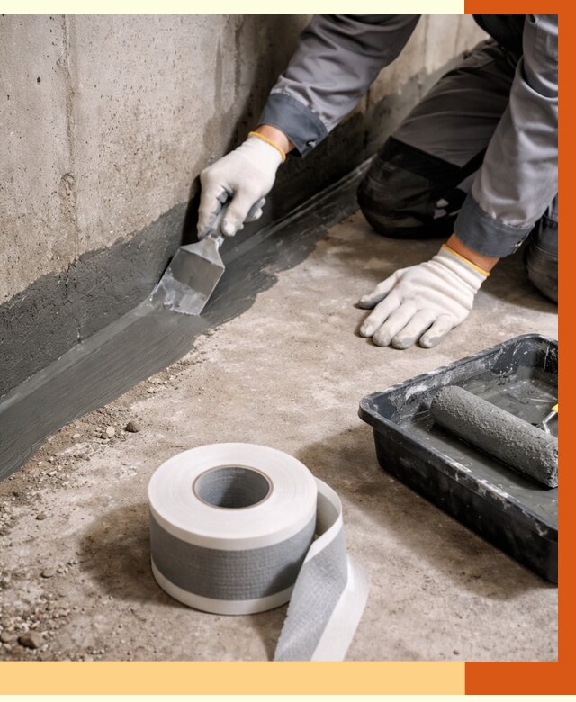 Гидроизоляция швов и герметизация стыков в Обнинске от 1269 руб. | ТепломастерБнн