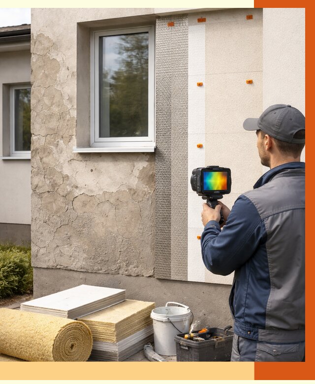 Тепловизионное обследование фасада в Обнинске от 4568 руб. под ключ | ТепломастерБнн