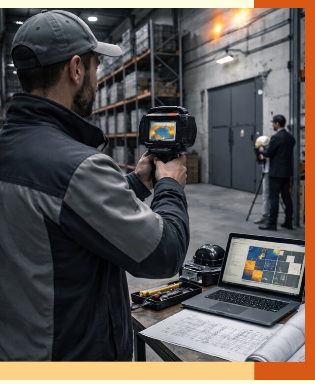 Тепловизионное обследование склада в Обнинске от 6598 руб. | ТепломастерБнн